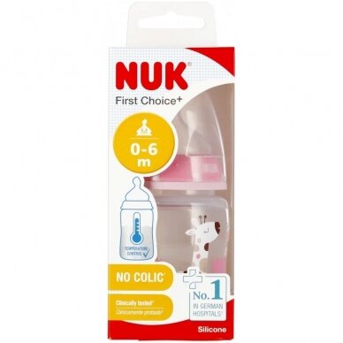 NUK бутылочка First Choice+, 150 ml NO COLIC, 0-6 m