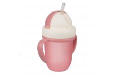 Cup with Silicone Flip-top Straw Canpol MATTE PASTELS 56/522 Pink