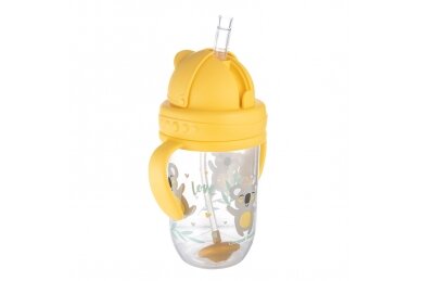 Cup with Weighted Straw Canpol EXOTIC ANIMALS 56/606 Yellow