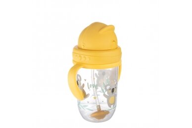 Cup with Weighted Straw Canpol EXOTIC ANIMALS 56/606 Yellow 1