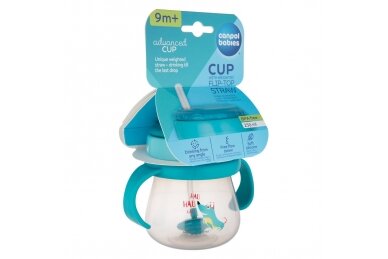 Sport Cup with Flip-top Weighted Straw Canpol  DOG 56/517 2