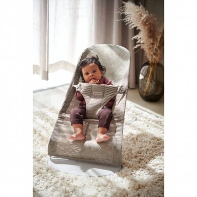 Шезлонг BABYBJÖRN BLISS MESH Grey Beige 2