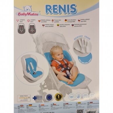 Įdėklas universalus BabyMatex RENIS L.Turquoise 3