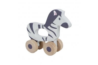 Wooden toy on wheels Big Tree ROLLING ANIMAL