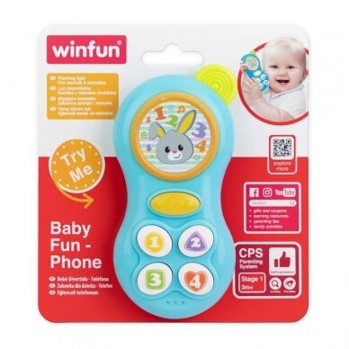 Interaktyvus muzikinis žaislas Winfun BABY FUN-PHONE 1