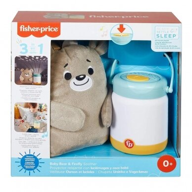 Interaktyvus žaislas Fisher Price BABY BEAR & FIREFLY SOOTHER 6