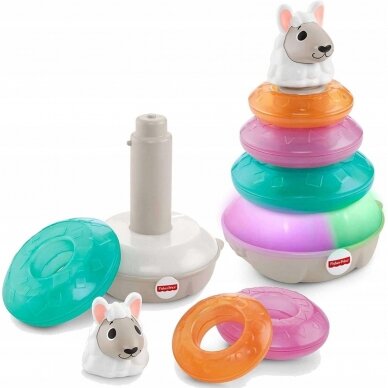 Interaktyvus žaislas-piramidė Fisher-Price LAMA