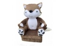 Folding child armchair FOX Brown