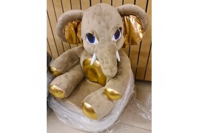 Folding child armchair ELEPHANT Beige