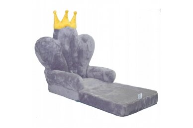 Folding child armchair THRONE Grey 3