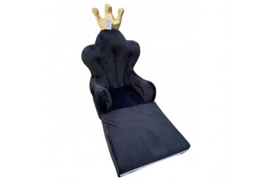 Folding child armchair THRONE Black 1