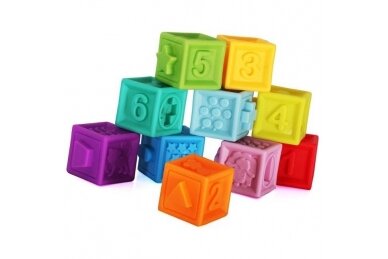 Blocks Sensory Rubber BamBam 10  pcs