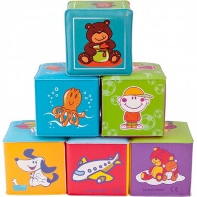 Мягкиe кубики Canpol  Soft Educational Cubes 2/817,6 шт. 1