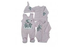 Baby Layette Set  Newborn Baby Clothes Koala HAPPINESS 4 parts, 56 Pink