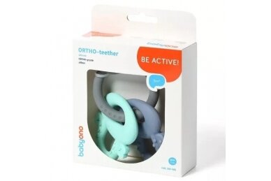 Teether Silicone BabyOno ORTHO, 487 1