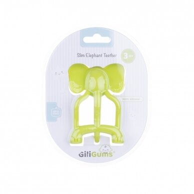 Прорезыватель силиконовый GiliGums SLIM ELEPHANT 3