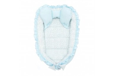 Baby's nest-cocoon Belisima CONFETTI Blue