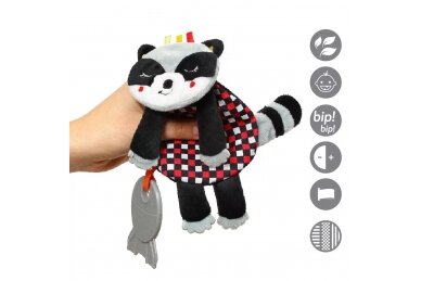 Cuddly Toy BabyOno  FLAT RACOON FELIX 4