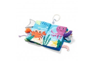 Educational cloth book BabyOno GO TO THE OCEAN 3