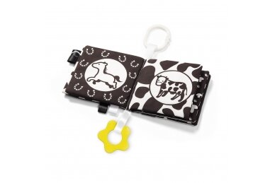 Educational cloth book with teether BabyOno BLACK&WHITE 3