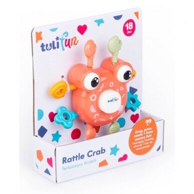 Сенсорная игрушка Dumel RATTLE CRAB 2