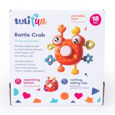 Сенсорная игрушка Dumel RATTLE CRAB 3