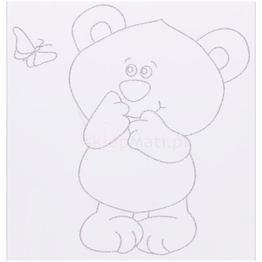 Кроватка Drewex LITTLE BEAR AND BUTTERFLY с опускаемой боковинкой 1