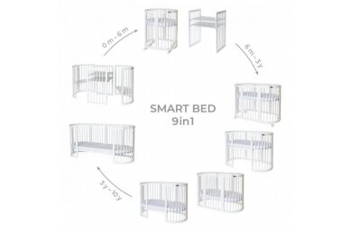 Convertible bed 9in1 INGVART SMART White 7