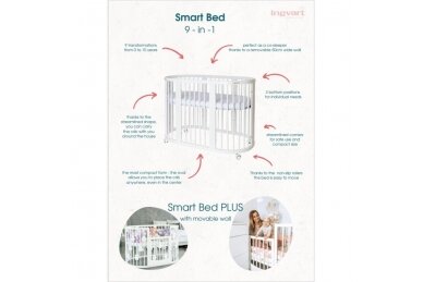 Convertible bed 9in1 INGVART SMART White 9