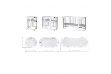 Convertible bed 9in1 INGVART SMART White 1