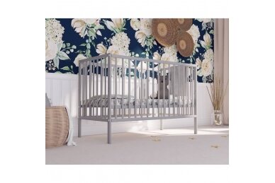 Baby cot Bobas MAGDA Grey 1