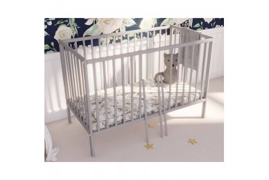 Baby cot Bobas MAGDA Grey 2