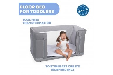 Sleeping cot Chicco NEXT2ME FOREVER Cool Grey 5