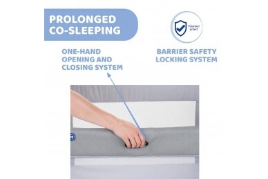 Sleeping cot Chicco NEXT2ME FOREVER Cool Grey 3