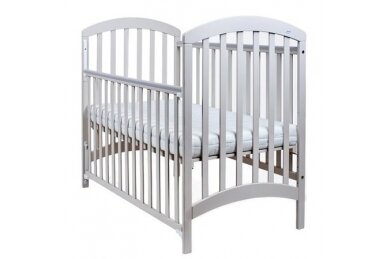 Baby cot Drewex  ADEL White with drop side 1