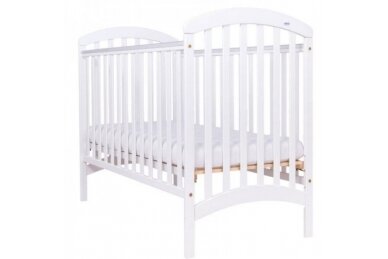 Baby cot Drewex  ADEL White with drop side