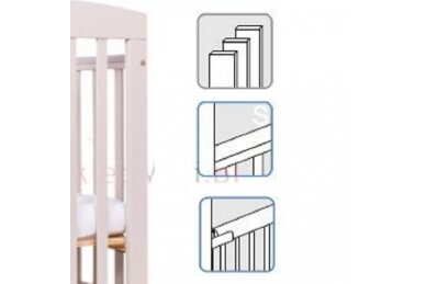 Baby cot Drewex  ALEX with drop side 1