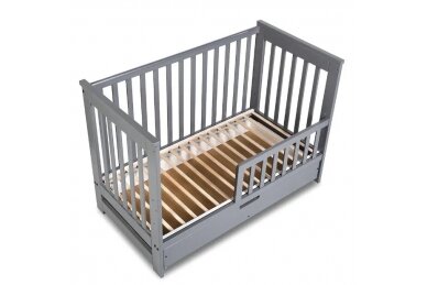 Baby cot Klupś IWO with driwer and removable side Beige 1