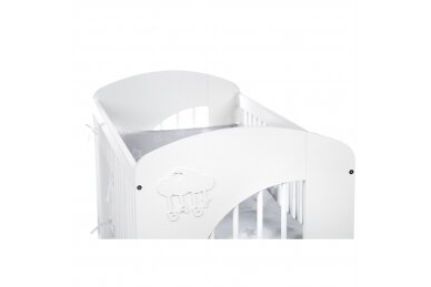 Baby cot Klupś NEL CLOUD White 1