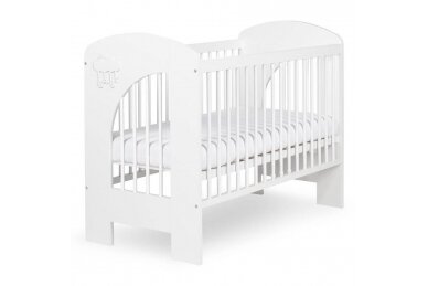 Baby cot Klupś NEL CLOUD White