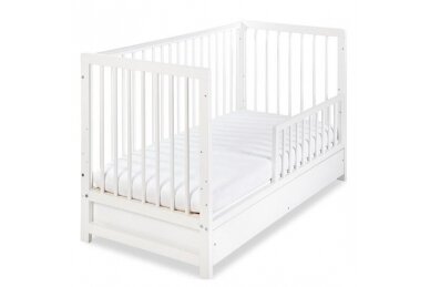Baby cot Klupś TIMI with driwer and removable side 1