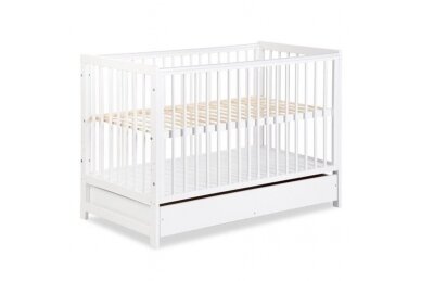 Baby cot Klupś TIMI with driwer and removable side