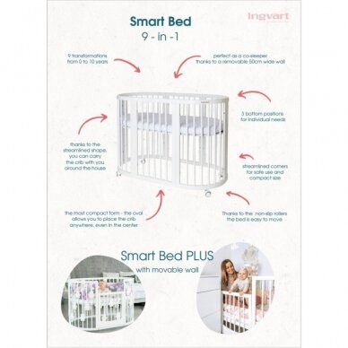 Lovylė-Tranformeris 9in1 INGVART SMART White 9