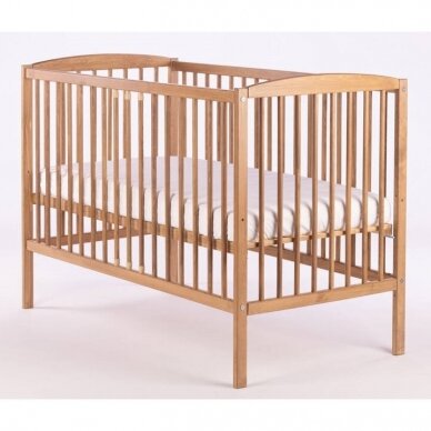 Кроватка Drewex BIANCO DELUX co съемным бортом Golden Oak 2