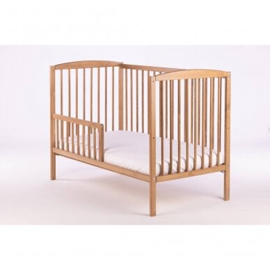 Кроватка Drewex BIANCO DELUX co съемным бортом Golden Oak 5