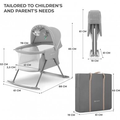 Кроватка-колыбель KinderKraft LOVI 3in1 7