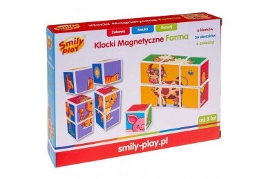 Magnetic blocks Smily Play FARM