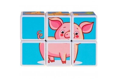 Magnetic blocks Smily Play FARM 5