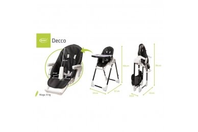 High Chair 4Baby DECCO Black 17