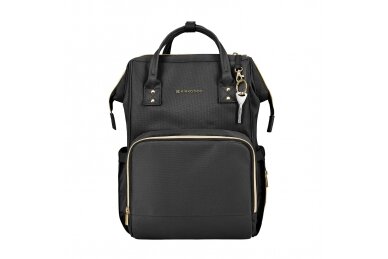 Mama Bag Backpack SIENA, Black&Gold 1